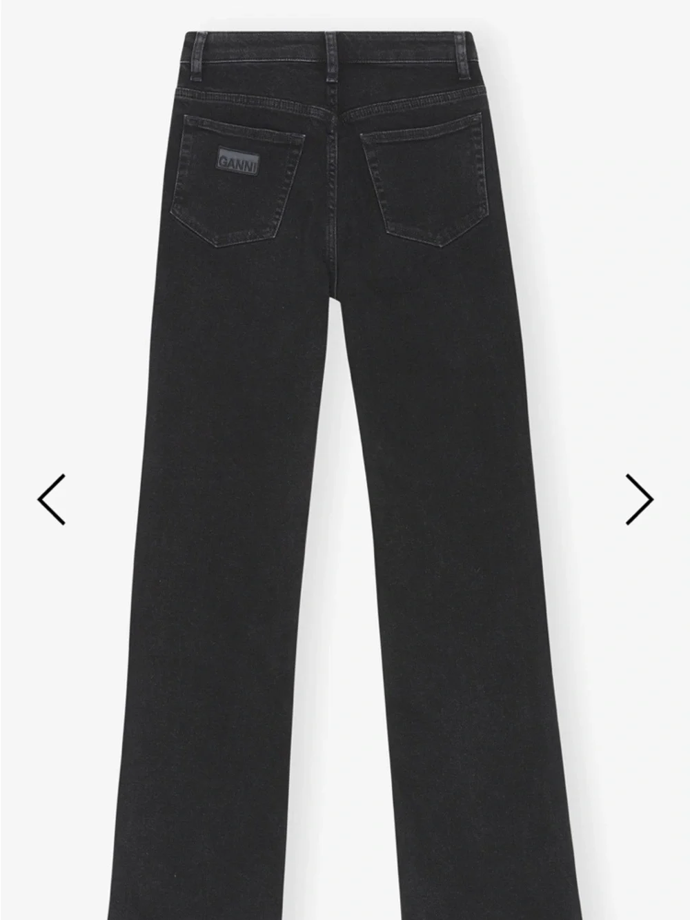 Ganni Black High-Rise Betzy Jeans